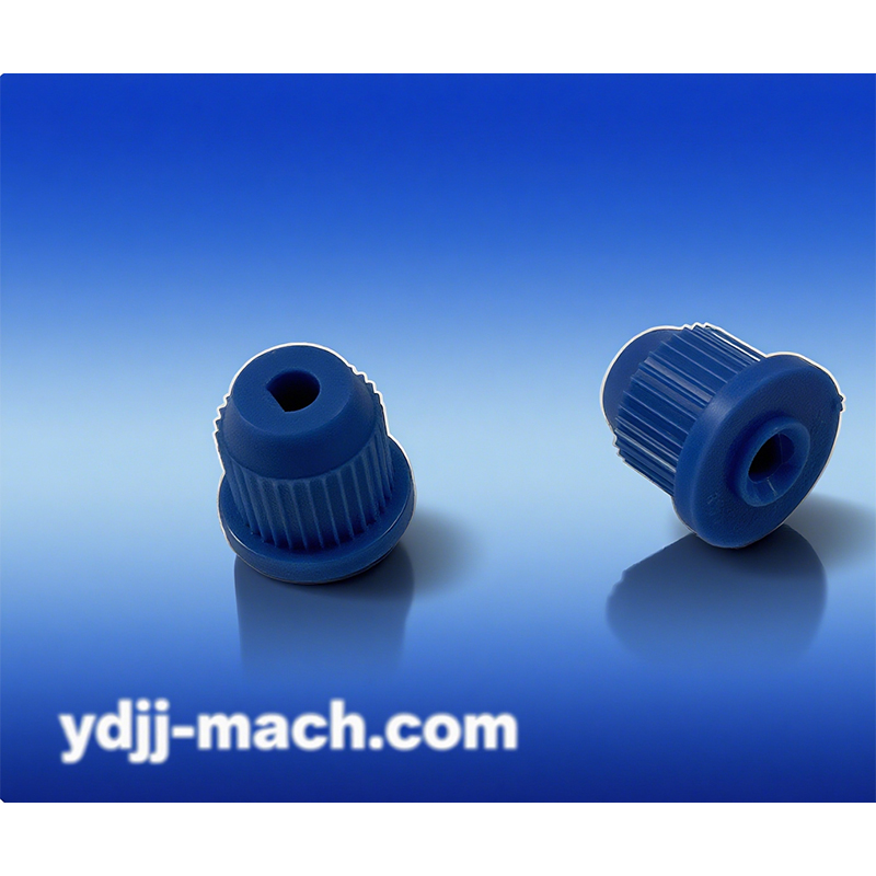 How can surface treatment enhance the visual aesthetics of blue plastic parts?